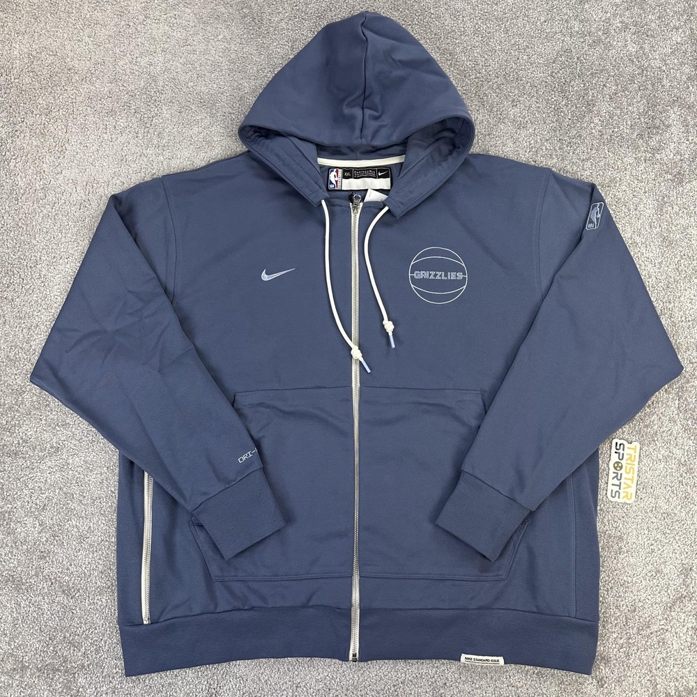 Memphis Grizzlies Hoodie Mens XXL Blue NBA Basketball Nike DriFit Standard Issue
